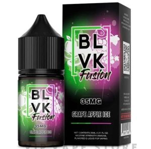 Grape apple ice Blvk fusion 30ml an irresistible combination of ice-cooled flavors, bringing together the boldness of plump purple grapes and the tartness of green apples. This e-liquid provides a delightful contrast of sweet and tangy notes, with a refreshing menthol twist.