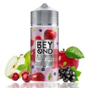 Beyond Cherry Apple Crush 100ml This flavor delivers a crushing blow of both red and green apples, finished off with a sweet blackcurrant zest and cherry kick that will have you coming back for more!