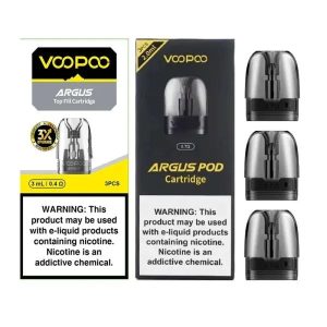 Argus Pod Cartridge replacement tank makes flavor a priority with upgraded ITO atomization technology and ensures a smooth vaping experience with a 4 hole airflow creating more airflow and increased airflow.