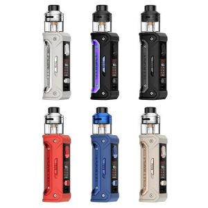 Geek Vape E100-i Vape Kit also known as geekvape Aegis Eteno I E100 i vape starter kit 1.06 TFT inches color screen external single battery 18650 output power 5w-100w maximum output current 35.A maximum output voltage 7.5V Kit made by powerful alloy zinc and screen has also strong protection from water and leakage, having temperature control IP68 technology to maintain dense smoke and produce high quality vapor with e-juice.  intelligent working mode  A-S Chips 3.0 Inside the box tang with a 510 magnetic adaptor.