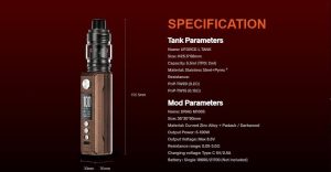 Voopoo Drag m100s specification