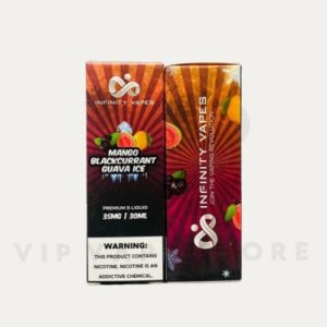 Infinity SaltNic Mango Blackcurrant Guava Iced 30ml is a tropical and refreshing nicotine salt e-liquid that combines the sweetness of mango, the tartness of blackcurrant, and the juiciness of guava, finished with a cooling menthol ice sensation. This unique blend of flavors will transport you to a tropical paradise, where the sweetness of the mango and guava meets the tartness of the blackcurrant, all wrapped up in a refreshing menthol ice coolness.