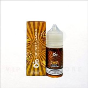 Waffle Cappuccino Ice from Infinity Nicsalt this 30ml e-liquid combines the warm and comforting flavors of freshly baked waffles, rich cappuccino, and a hint of cool ice. Perfect for those who love coffee and dessert vapes, this flavor will transport you to a cozy breakfast nook.