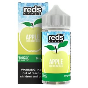 7daze Reds Apple gold kiwi Ice 100ml e-liquid shop now discounted price