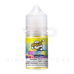 Slugger Cherry Grape Lemonade Ice 30ml A refreshing blend of juicy cherries, sweet grapes, and tangy lemonade, with a cooling hint of ice on a hot summer day, with the added sweetness of grapes and the tartness of cherries, all while enjoying a refreshing menthol kick.